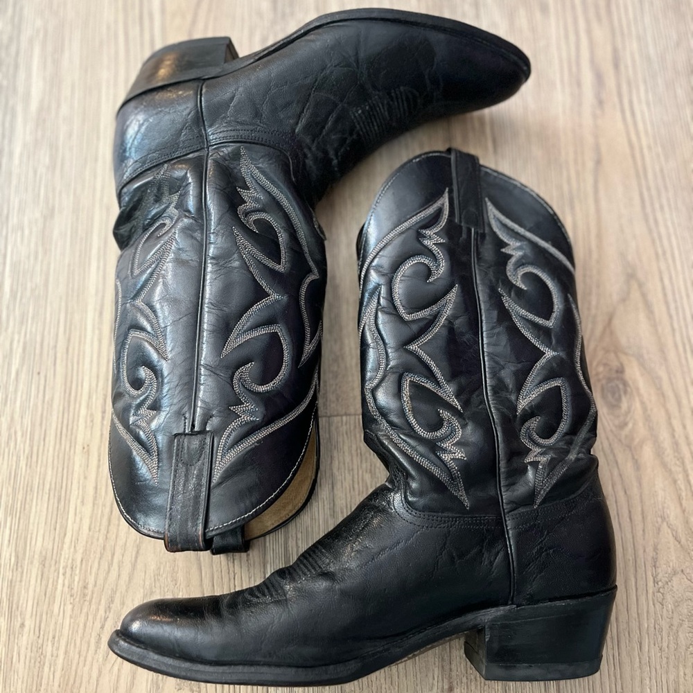 Abilene Boot Co. Black Western Boots